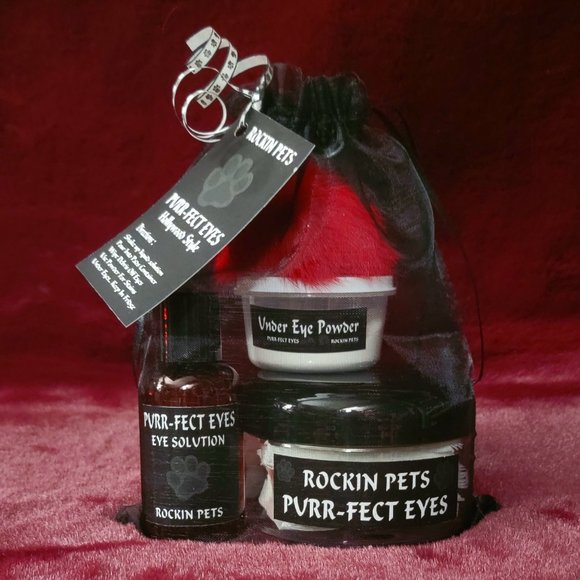 Cat / Kitten Eye Wipes And Stain Remover w/ Puff Ball Toy.. New w/ Tag! - Picture 1 of 1